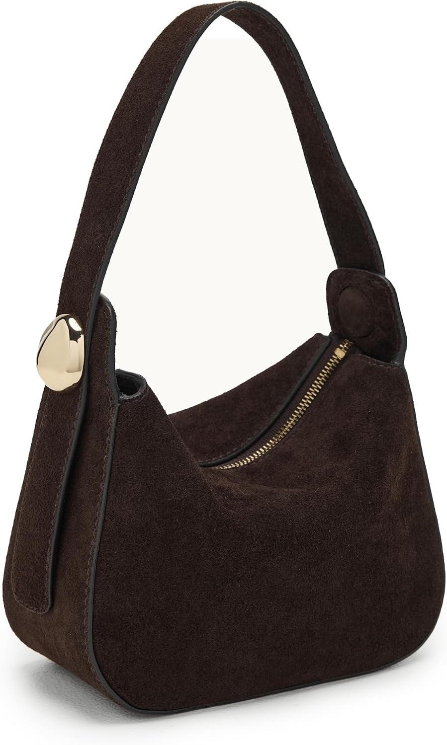 image:imageMadewell Womens Suede Drop Hand Held PouchetteDark Carob