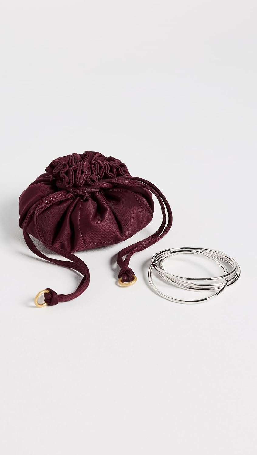 image:imageNaghedi Womens Lotus Jewelry PouchBordeaux