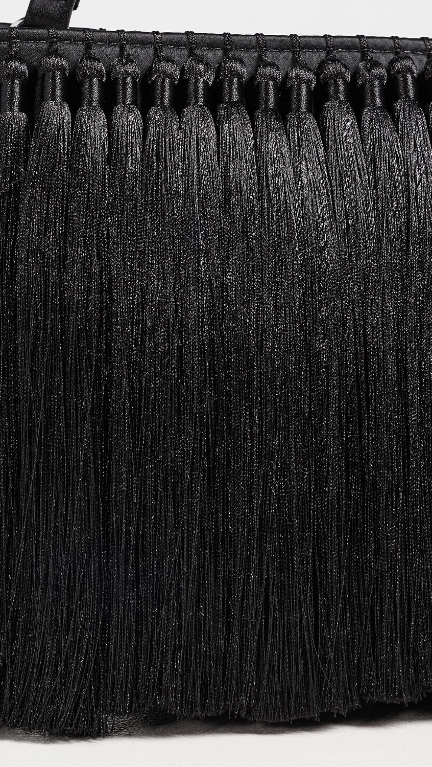 image:imageSIMONMILLER Womens Tassel Boxy ClutchBlack