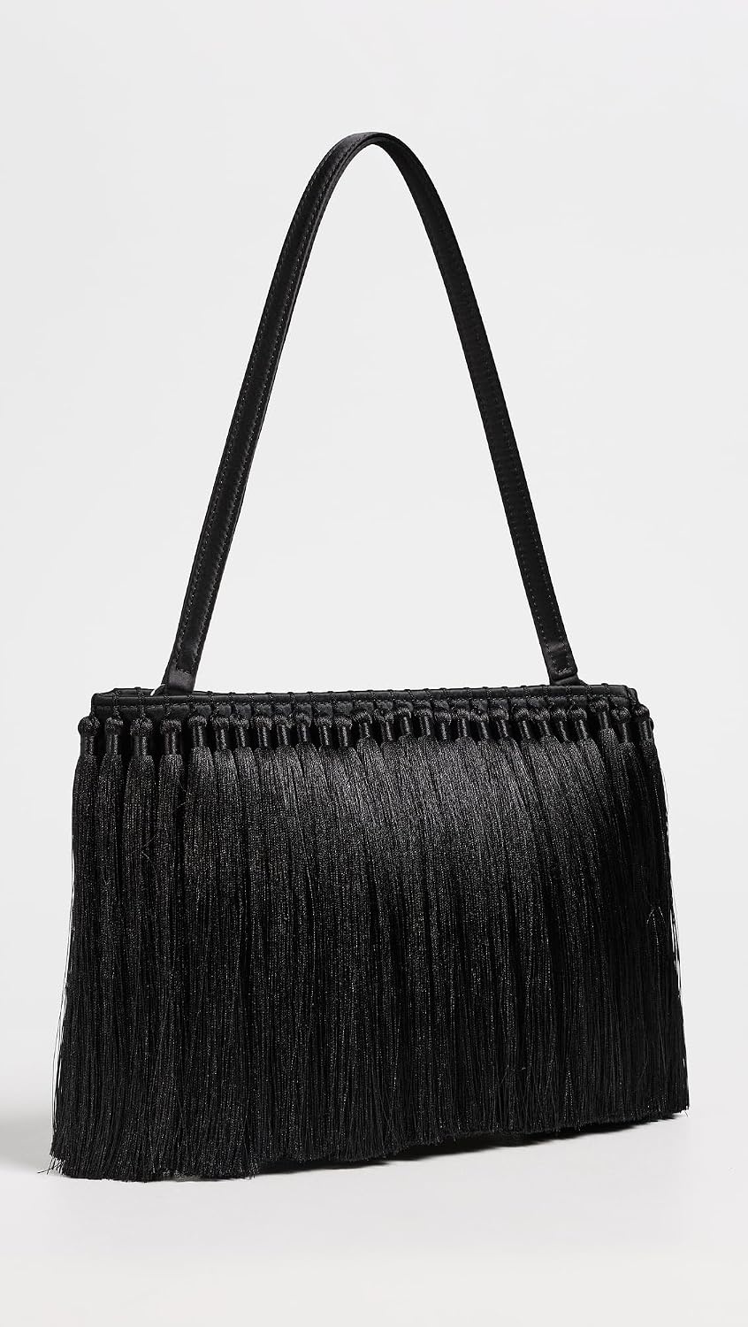 image:imageSIMONMILLER Womens Tassel Boxy ClutchBlack