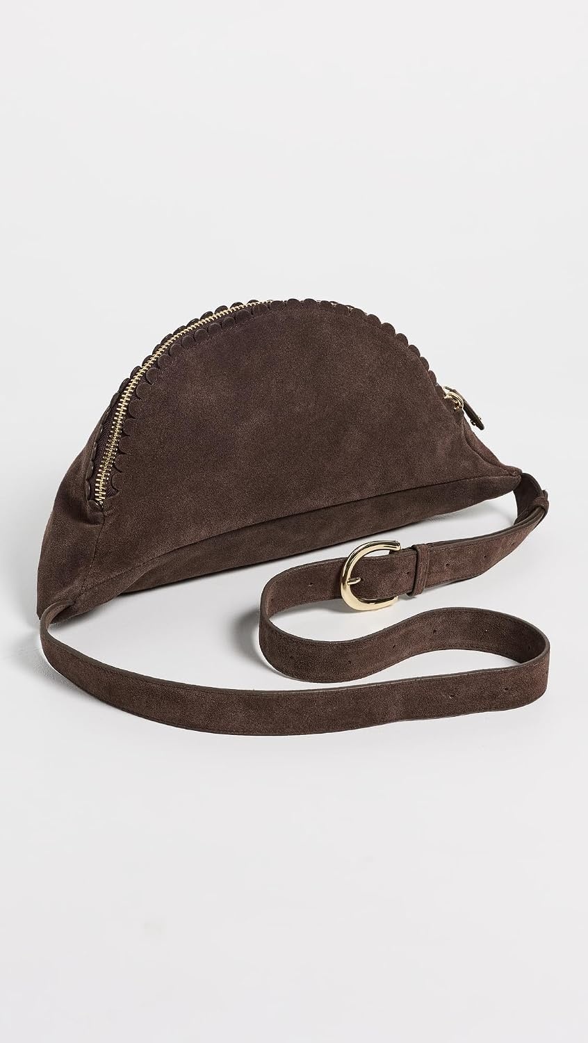 image:imageStoney Clover Lane Womens Pittsford Oversized Suede Sling BagChocolate
