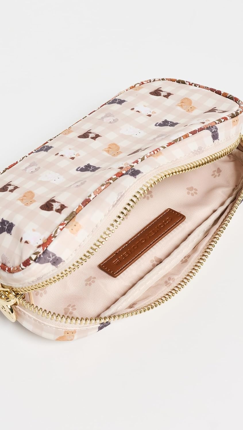 image:imageStoney Clover Lane Womens Small Pouch Meow Gingham One SizeMeow Gingham