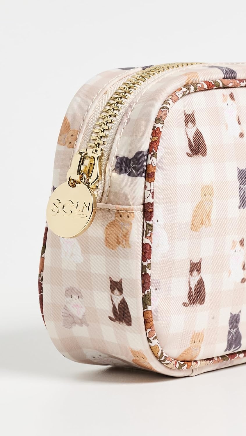 image:imageStoney Clover Lane Womens Small Pouch Meow Gingham One SizeMeow Gingham