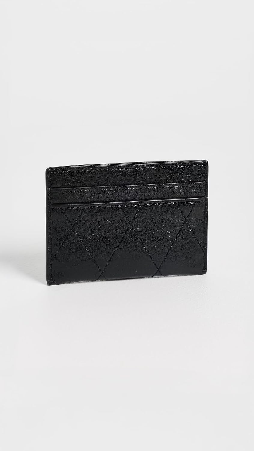 image:imageTory Burch Womens Charlie Quilted Card Case Black One SizeBlack