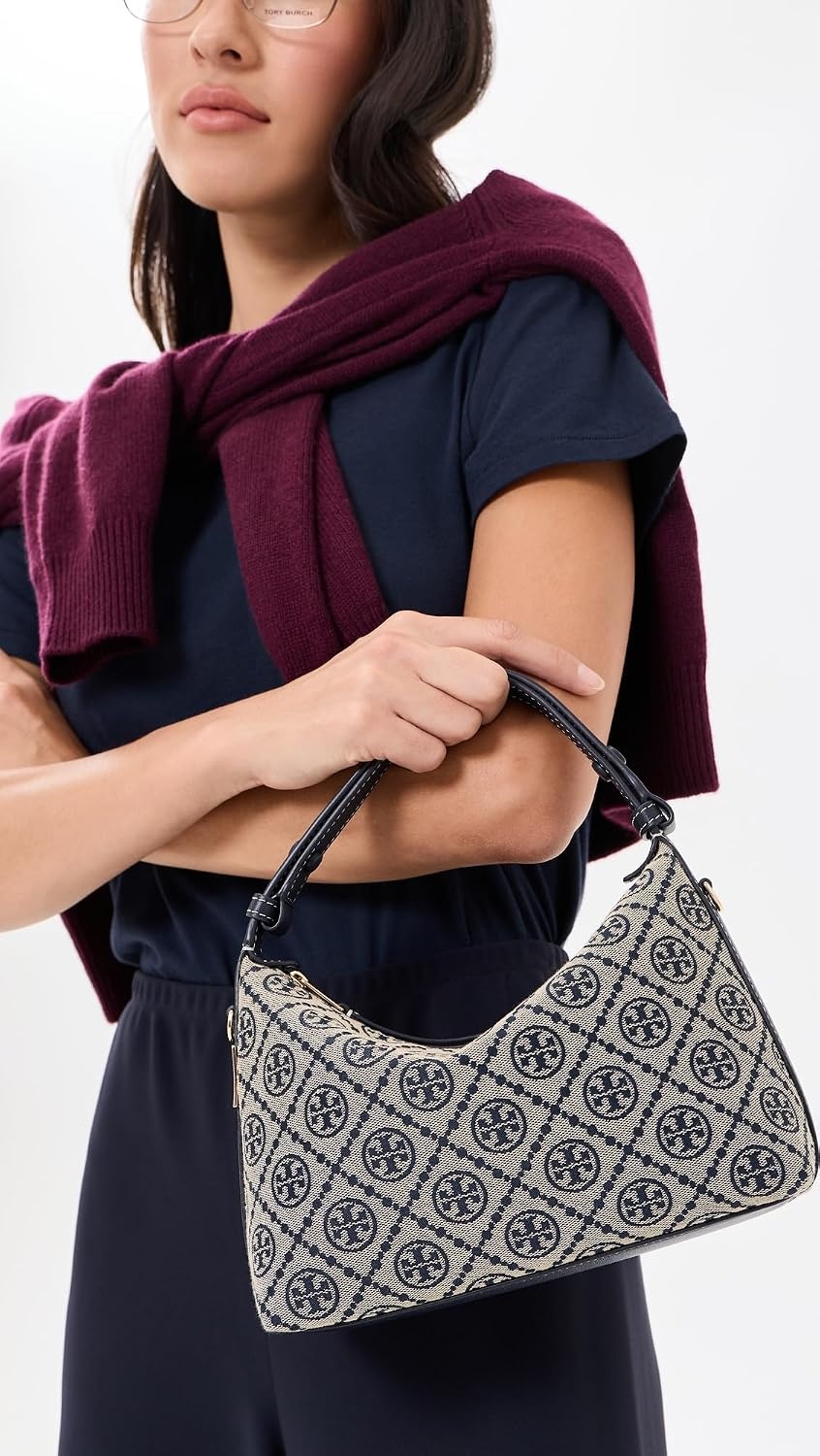 image:imageTory Burch Womens Mellow Shoulder BagTory Navy
