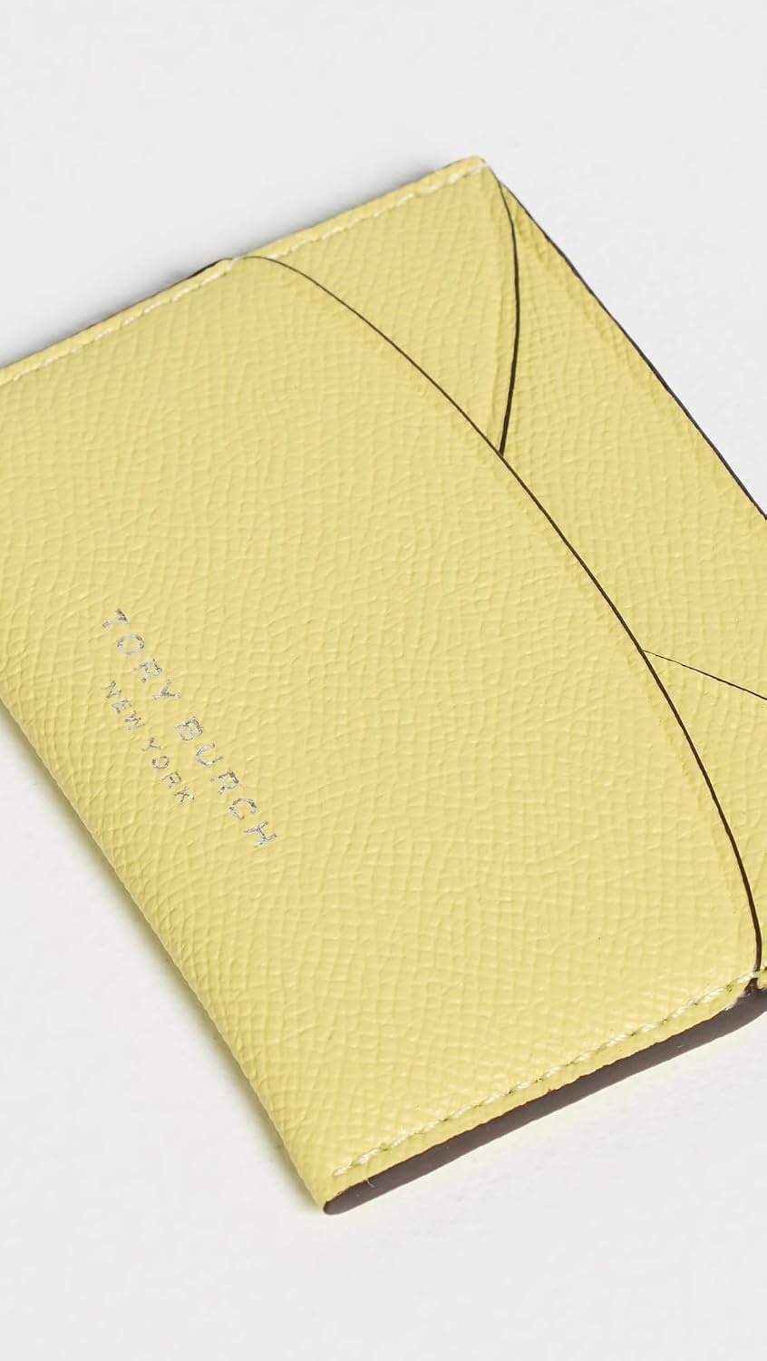 image:imageTory Burch Womens Romy Flat Card CaseYellow Sky