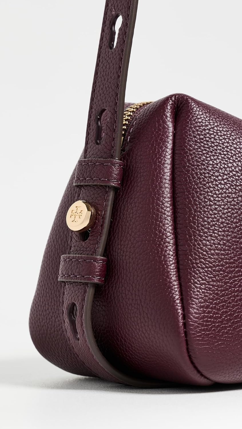 image:imageTory Burch Womens Romy T Monogram Soft Crossbody BagDark Carmine