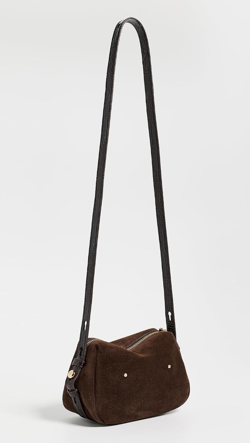 image:imageTory Burch Womens Romy T Monogram Soft Crossbody BagDark Cocoa