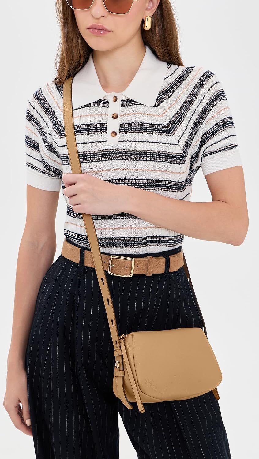image:imageTory Burch Womens Romy T Monogram Soft Crossbody BagTiramisu