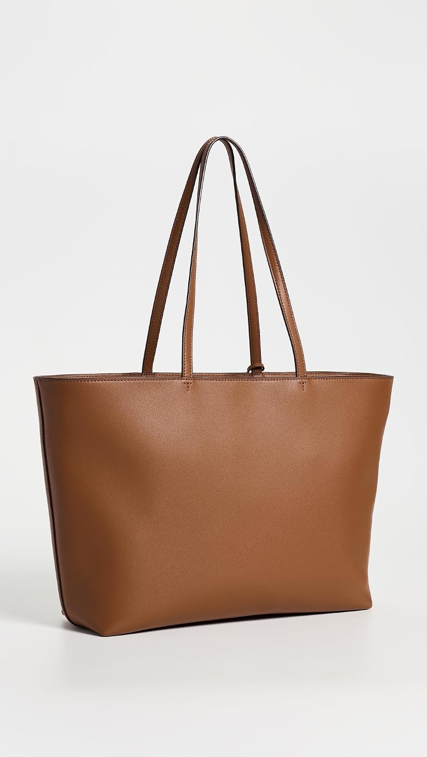 image:imageTory Burch Womens Top Zip Leather ToteMaple Syrup