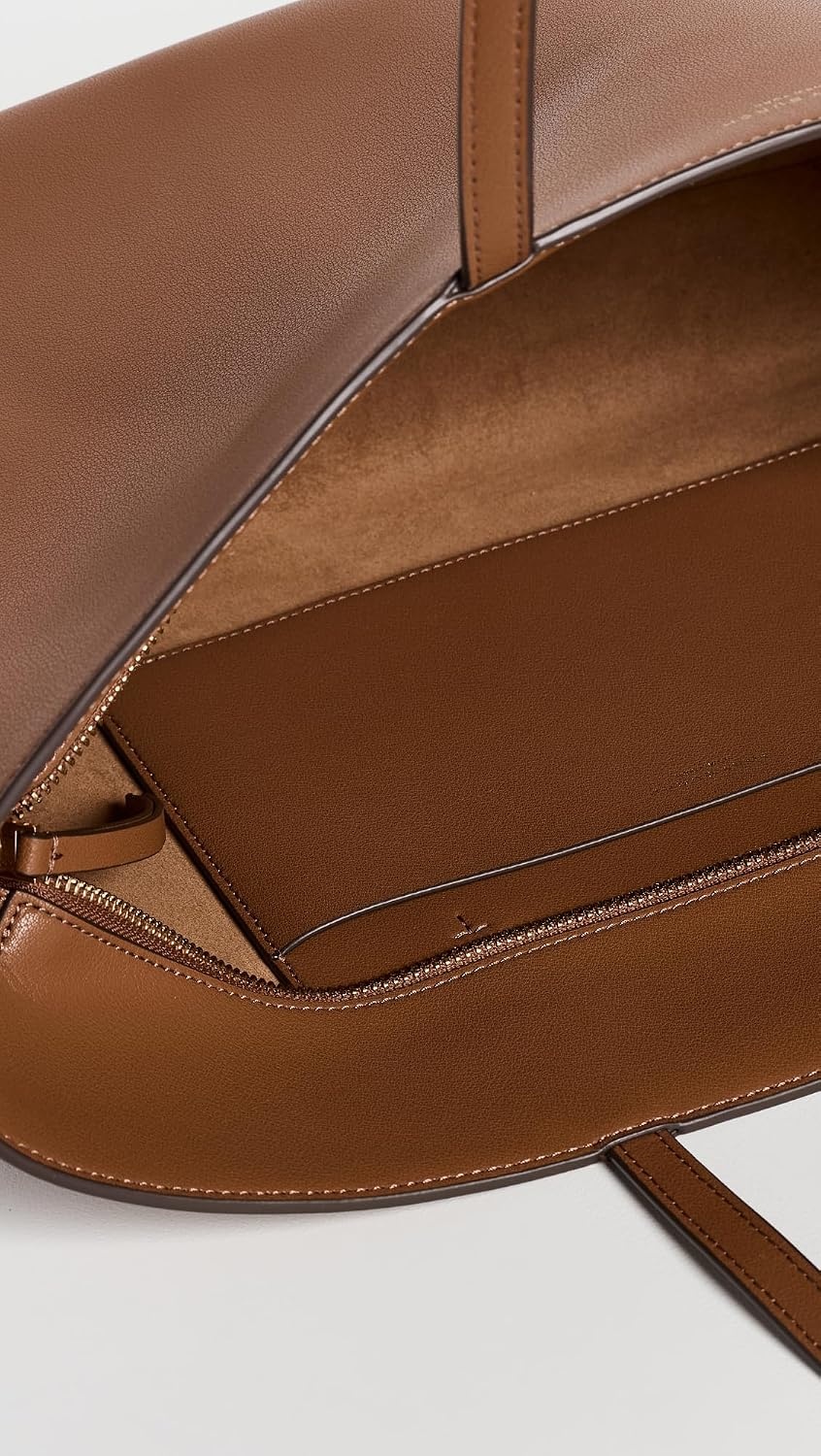 image:imageTory Burch Womens Top Zip Leather ToteMaple Syrup