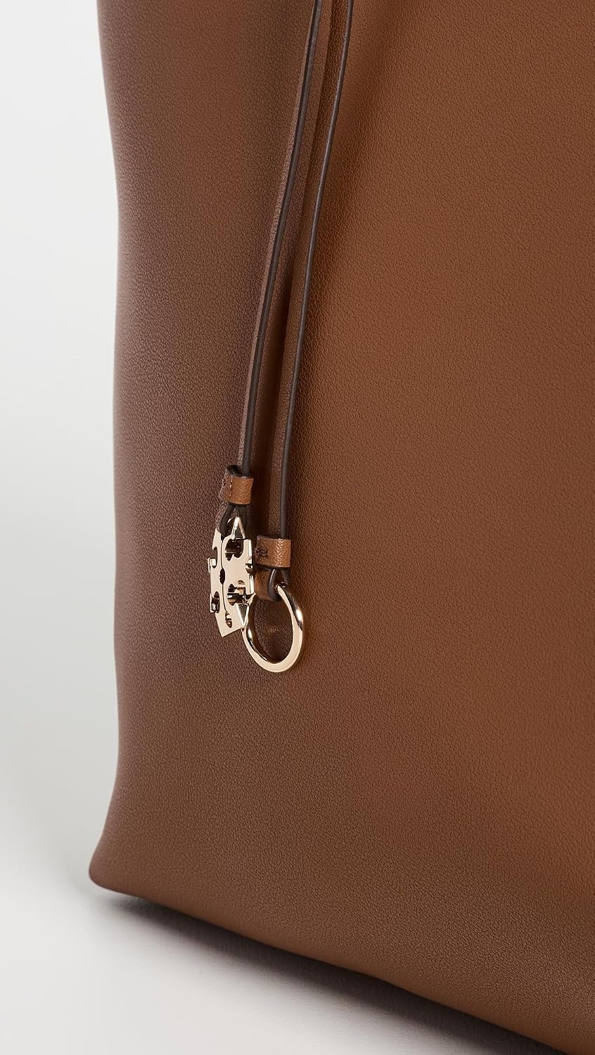 image:imageTory Burch Womens Top Zip Leather ToteMaple Syrup