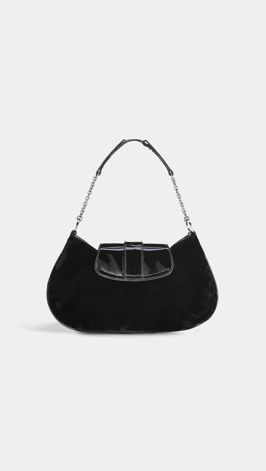 image:imageWHAT GOES AROUND COMES AROUND Womens PreLoved Dior Black Velvet Mini HandbagBlack