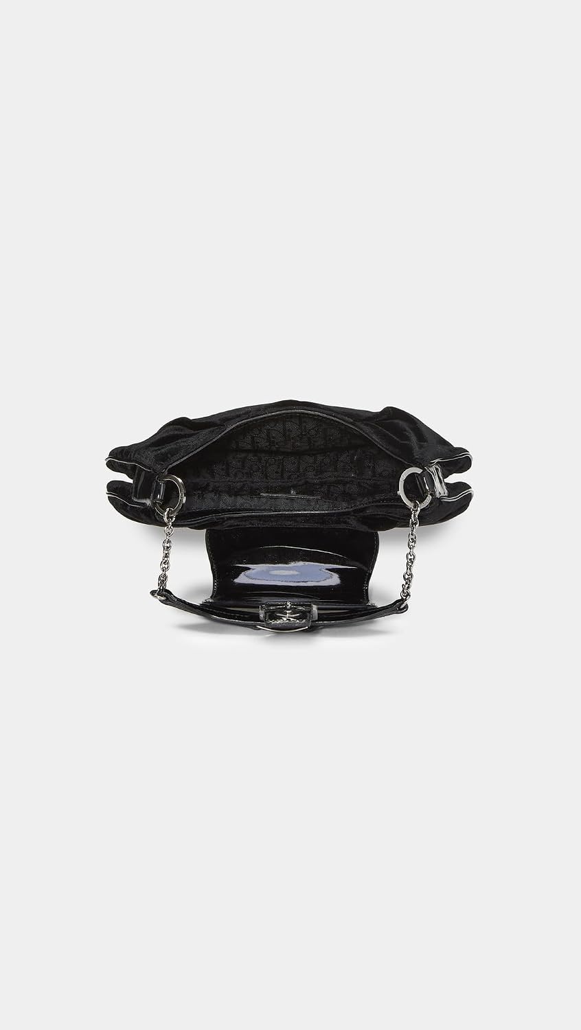 image:imageWHAT GOES AROUND COMES AROUND Womens PreLoved Dior Black Velvet Mini HandbagBlack