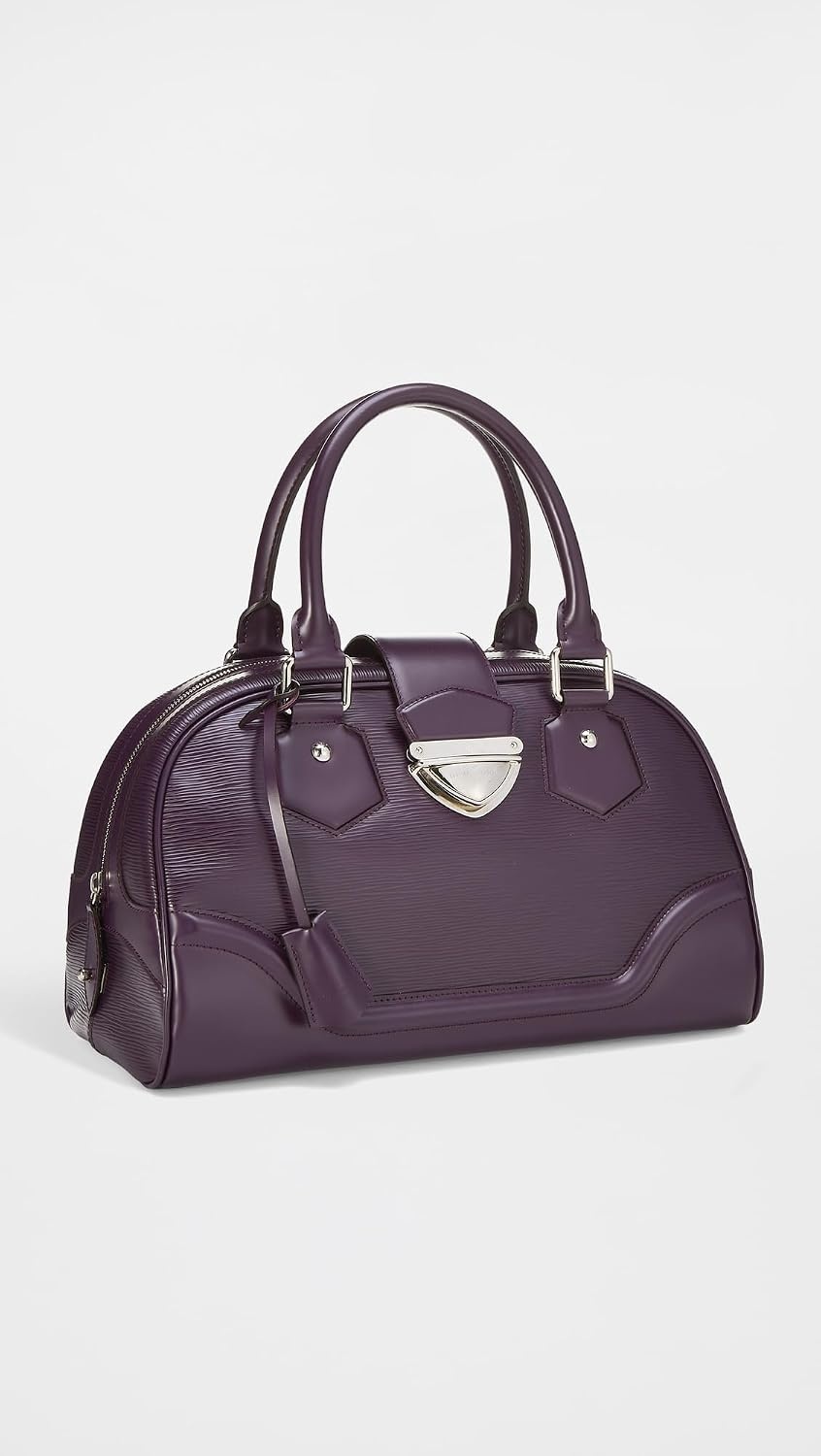 image:imageWHAT GOES AROUND COMES AROUND Womens PreLoved Louis Vuitton Epi Bowling Montaigne Bag GMPurple
