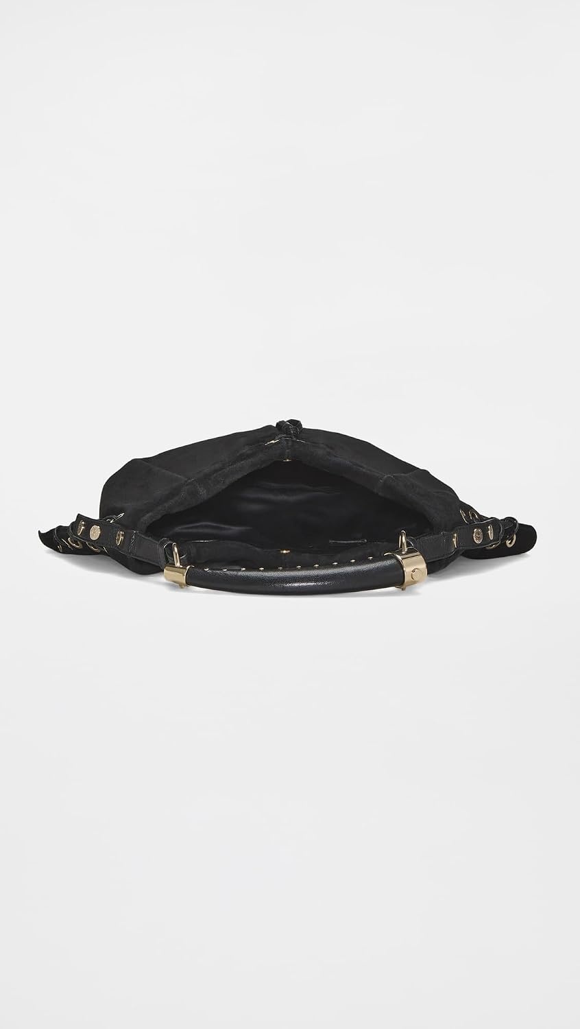 image:imageWHAT GOES AROUND COMES AROUND Womens PreLoved YSL Suede Shangrila Mombasa BagBlack
