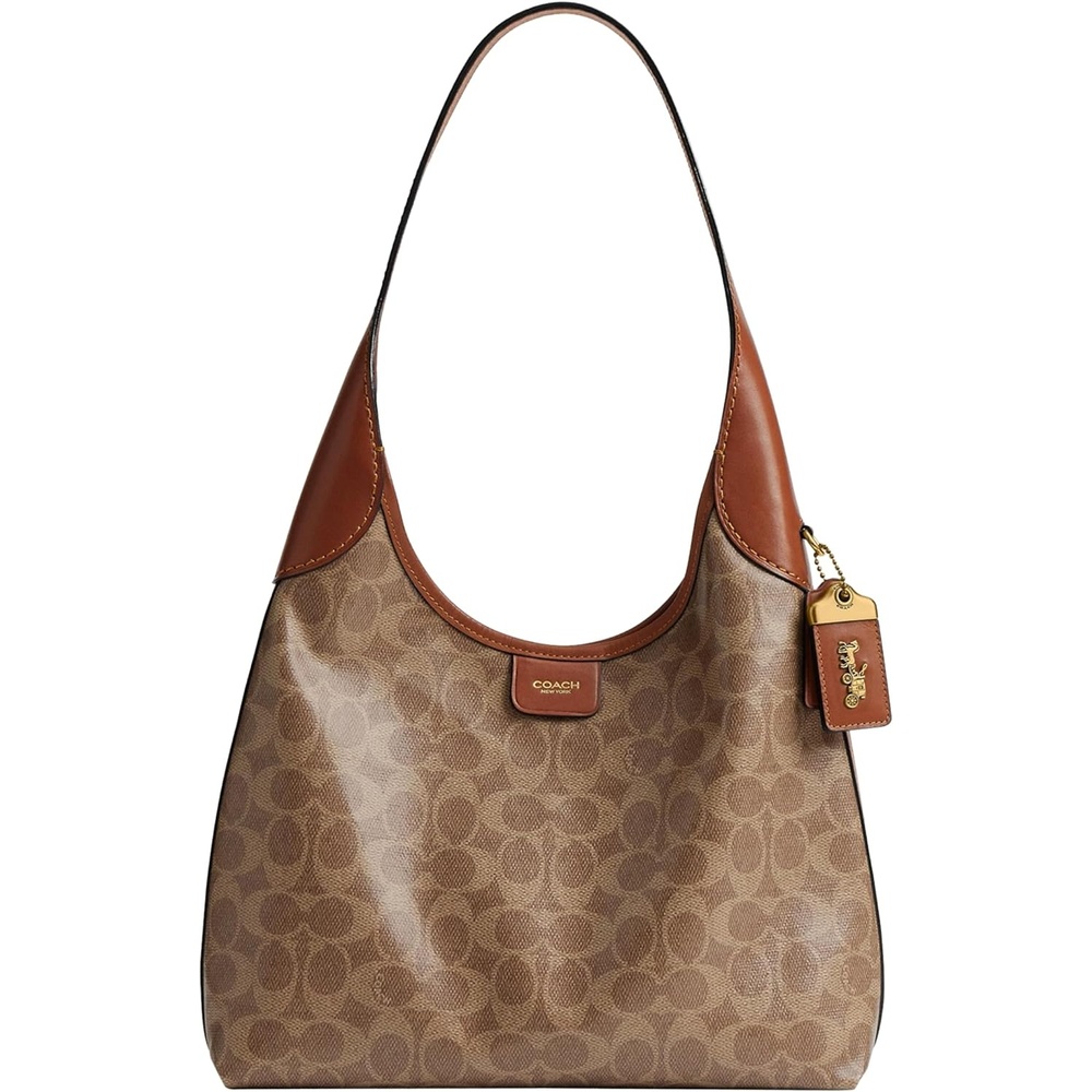 image:imageCoach Brooklyn Shoulder Bag 28BrassTan Caramel