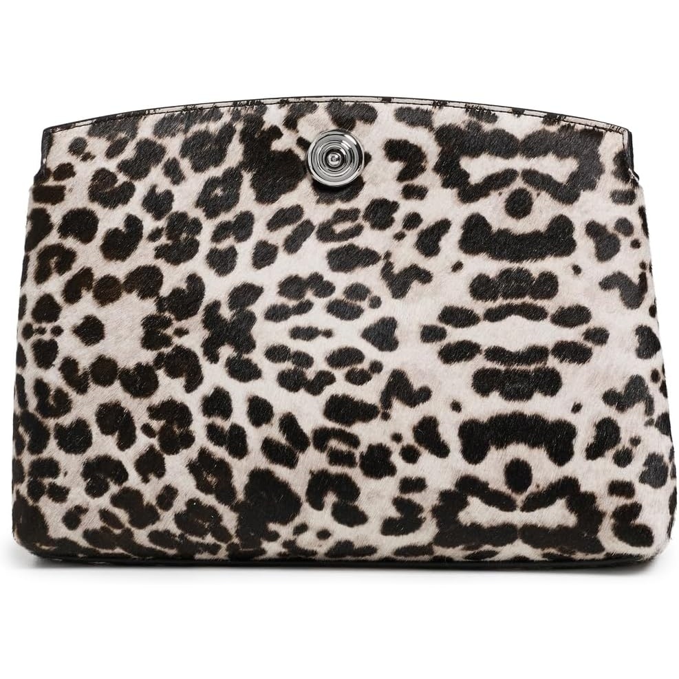 image:imageLiffner Womens Pushlock PouchLeopardSilver Hardware