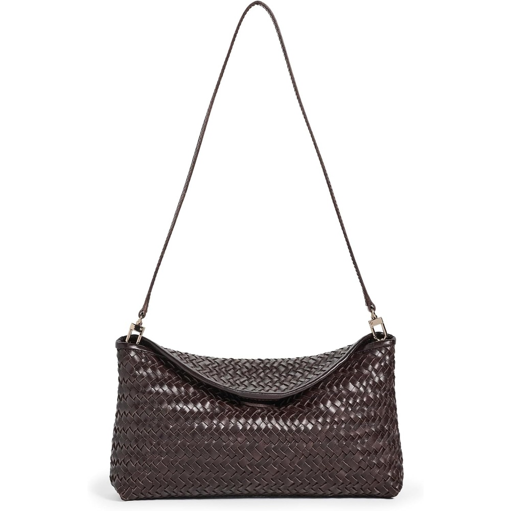 image:imageMadewell Womens Woven Lid Top ClutchCoffee Bean