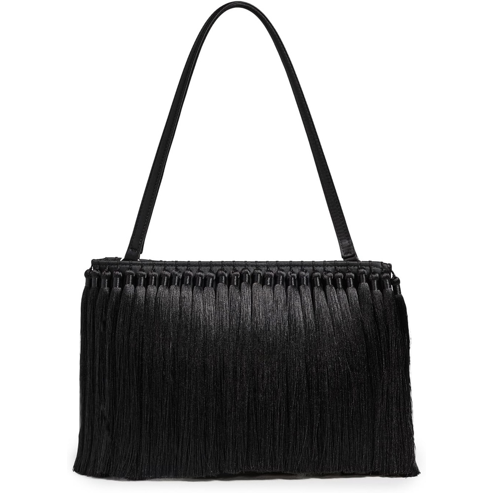 image:imageSIMONMILLER Womens Tassel Boxy ClutchBlack