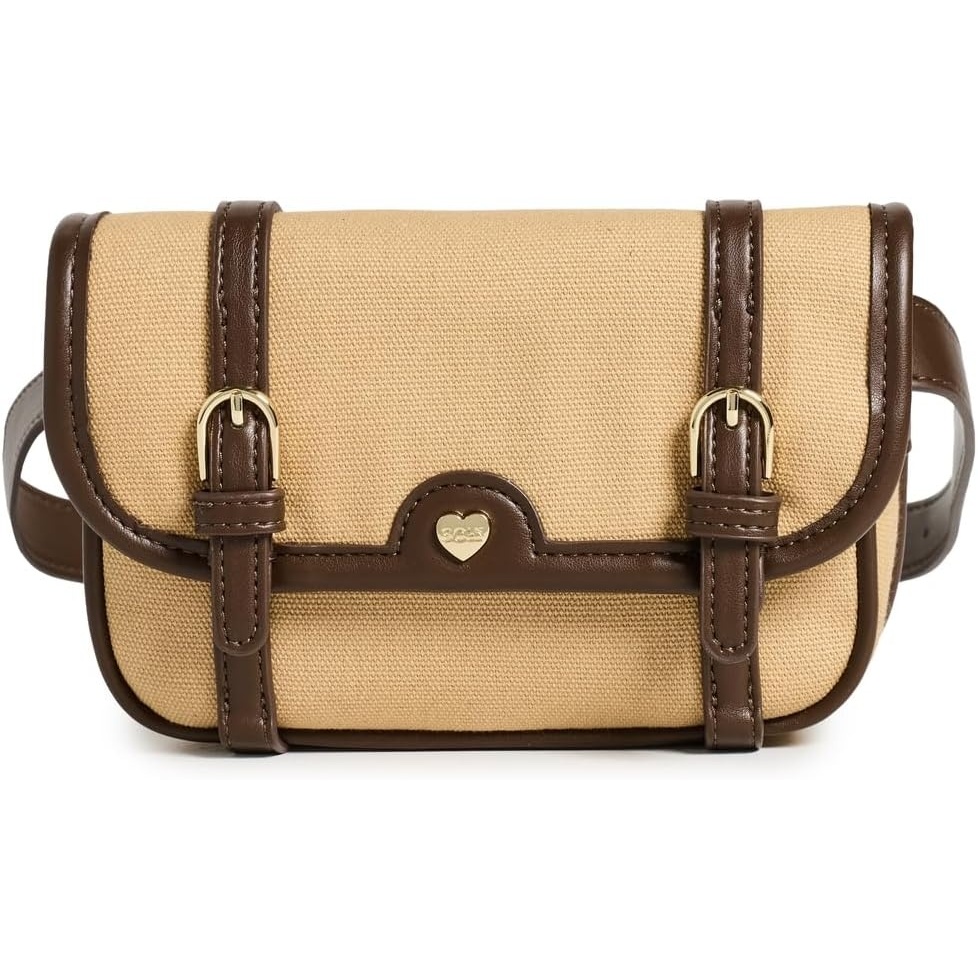 image:imageStoney Clover Lane Womens Convertible Saddle Bag Canvas Tan One SizeCanvas Tan