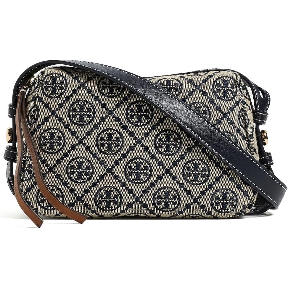 image:imageTory Burch Womens Romy T Monogram Soft Crossbody BagTory Navy