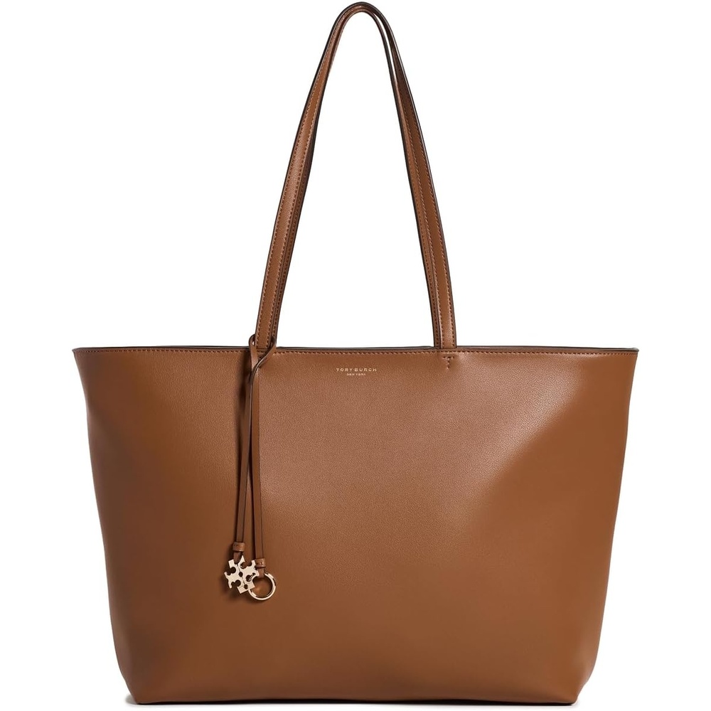image:imageTory Burch Womens Top Zip Leather ToteMaple Syrup