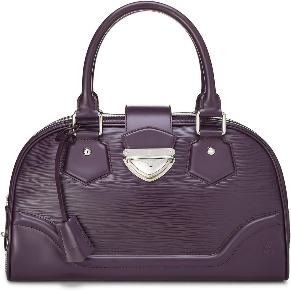 image:imageWHAT GOES AROUND COMES AROUND Womens PreLoved Louis Vuitton Epi Bowling Montaigne Bag GMPurple