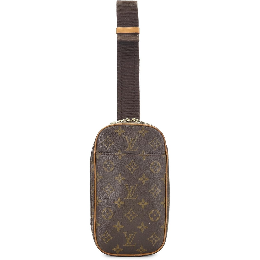 image:imageWHAT GOES AROUND COMES AROUND Womens PreLoved Louis Vuitton Monogram Pochette Gange Crossbody BagBrown