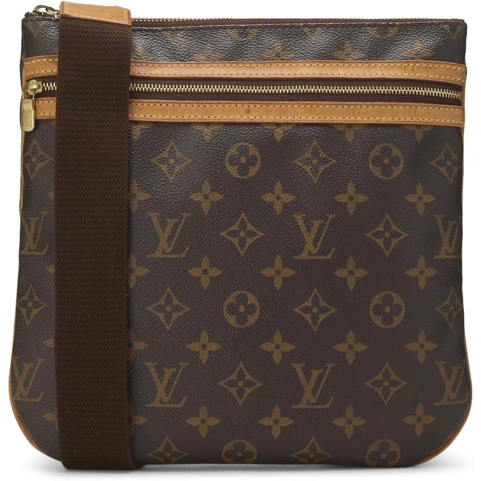 image:imageWhat Goes Around Comes Around Womens PreLoved Louis Vuitton Monogram Bosphore Messenger Bag Brown One SizeBrown