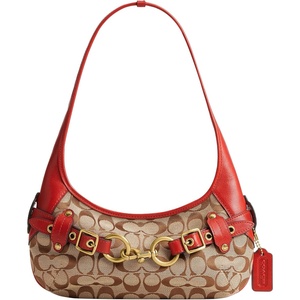 Coach Women’s Belted Ergo Shoulder Bag 26(Poppy Signature)