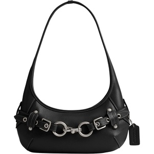 Coach Women’s Belted Ergo Shoulder Bag 26(Silver/Black)