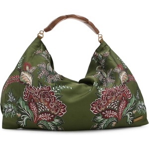 FARM Rio Women’s Large Scarf Hobo Bag(Ligia Floral Moss Green)