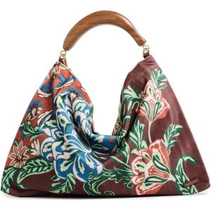 FARM Rio Women’s Small Velvet Hobo Bag(Lunar Boho Multicolor)