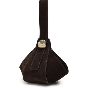 Madewell Women’s Suede Drop Hand Held Pouchette(Dark Carob)