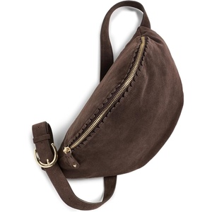 Stoney Clover Lane Women’s Pittsford Oversized Suede Sling Bag(Chocolate)