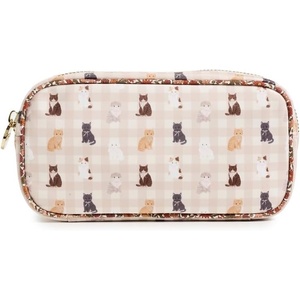 Stoney Clover Lane Women’s Small Pouch, Meow Gingham, One Size(Meow Gingham)
