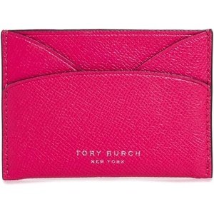Tory Burch Women’s Romy Flat Card Case(Bright Pink)