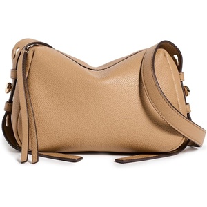 Tory Burch Women’s Romy T Monogram Soft Crossbody Bag(Tiramisu)