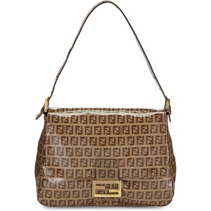 WHAT GOES AROUND COMES AROUND Women’s Pre-Loved Fendi Patent Mama Shoulder Bag(Brown)