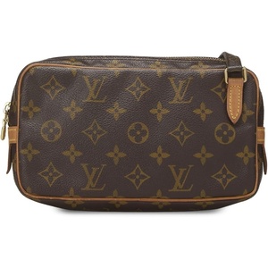 WHAT GOES AROUND COMES AROUND Women’s Pre-Loved Louis Vuitton Monogram Marly Bandouliere Bag(Brown)