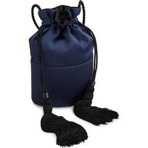 Women’s The Lola Satin Bucket Bag(Navy)